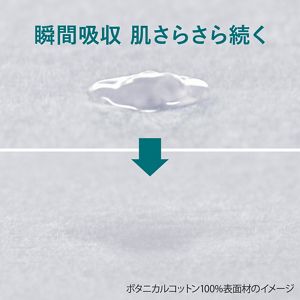 ロリエ　しあわせ素肌　天然コットン１００％　特に多い昼用２５ｃｍ　羽つき　１４個