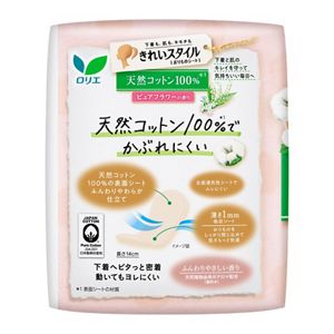 ロリエ　きれいスタイル　天然コットン１００％　ピュアフラワーの香り　５４コ入