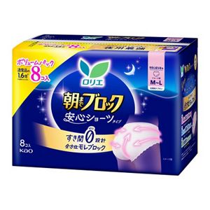 ロリエ　朝までブロック　安心ショーツ　MーLサイズ　８コ入