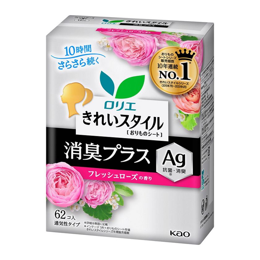 ロリエ きれいスタイル フレッシュローズの香り 消臭プラス 62コ入 