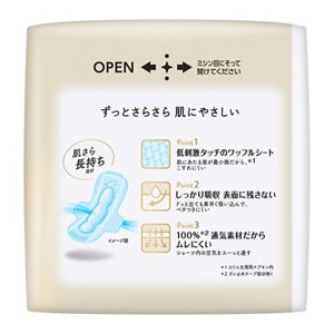ロリエ　しあわせ素肌　特に多い昼用２５ｃｍ　羽つき　１７個