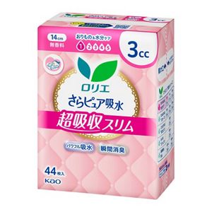 ロリエさらピュア吸水　超吸収スリム　３ｃｃ無香料４４枚