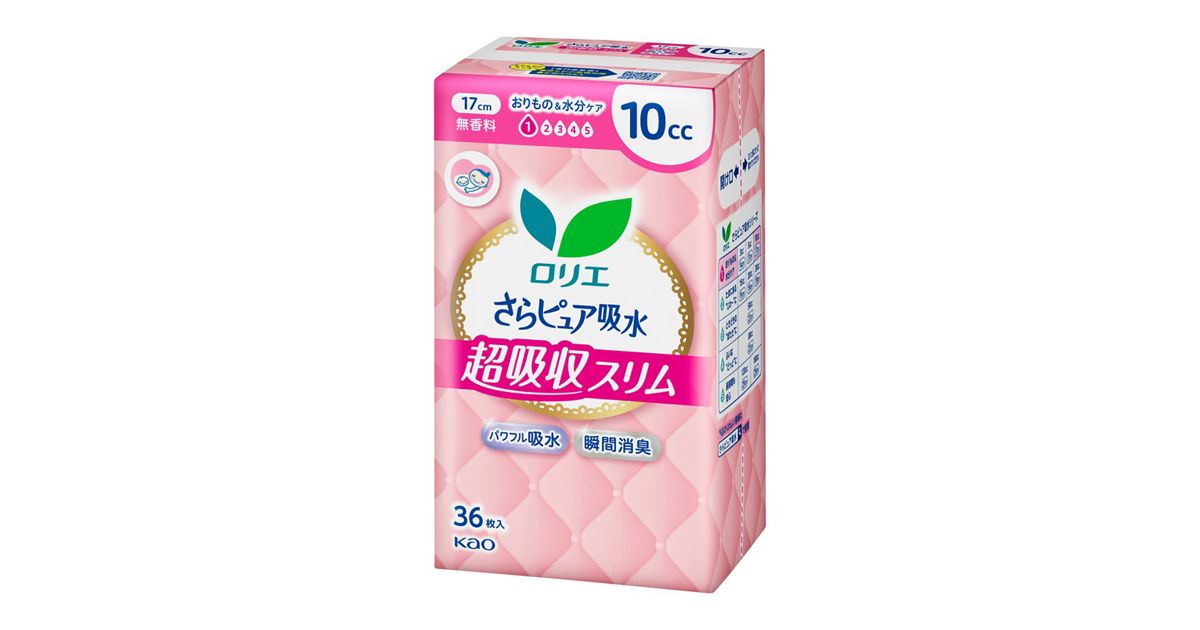 ロリエさらピュア吸水 超吸収スリム10cc無香料36枚 | 花王公式 