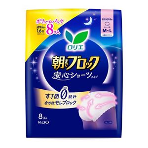 ロリエ　朝までブロック　安心ショーツ　MーLサイズ　８コ入