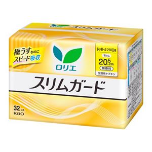 ロリエ　スリムガード　多い昼～ふつうの日用羽なし　３２コ入