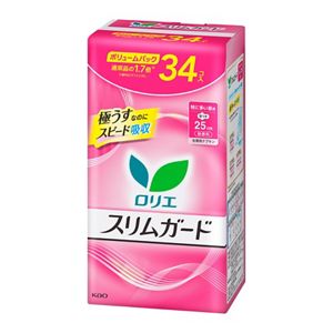 ロリエ　スリムガード　ボリュームパック　特に多い昼用　３４コ