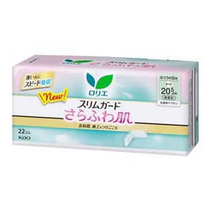 ロリエ　スリムガード　さらふわ肌　ふつうの日用２０．５ｃｍ　羽つき　２２個