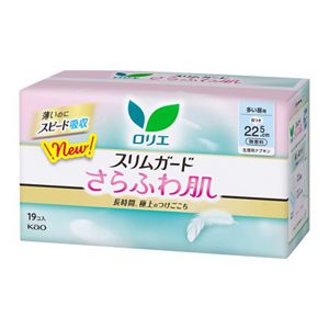ロリエ　スリムガード　さらふわ肌　多い昼用２２．５ｃｍ　羽つき　１９個