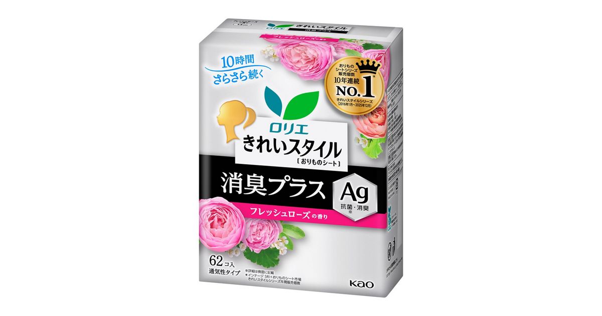 ロリエ きれいスタイル フレッシュローズの香り 消臭プラス 62コ入 