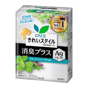 ロリエ　きれいスタイル　フレッシュハーブの香り　消臭プラス　６２コ入