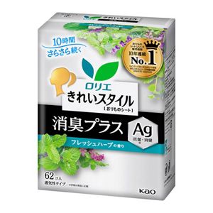 ロリエ　きれいスタイル　フレッシュハーブの香り　消臭プラス　６２コ入