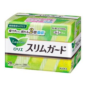 ロリエ スリムガード 多い昼～ふつうの日用羽つき ２８コ入 | 花王