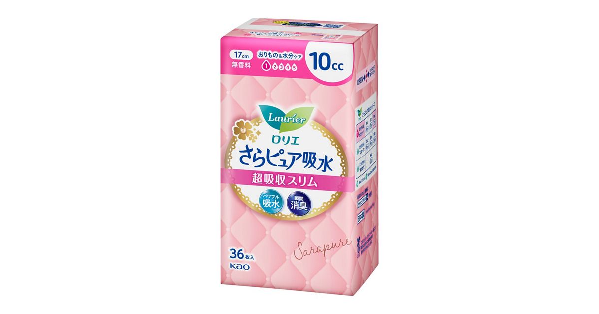 ロリエさらピュア吸水 超吸収スリム10cc無香料36枚 | 花王公式 