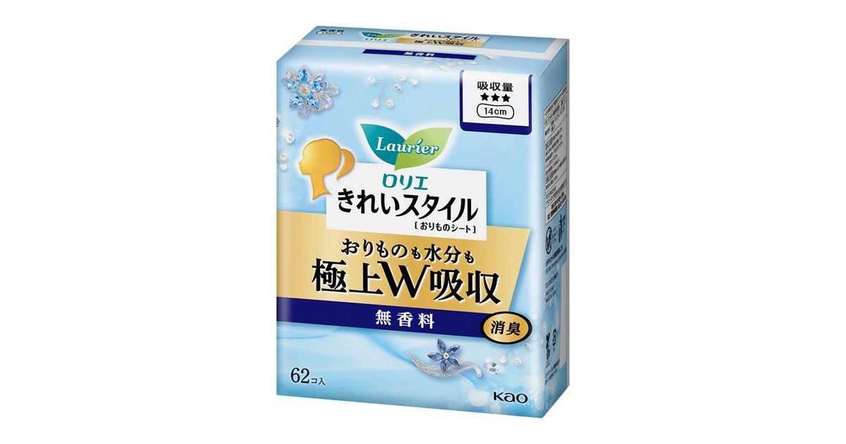 ロリエ きれいスタイル 極上W吸収 無香料 62コ入 | 花王公式通販 