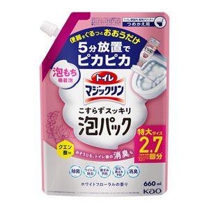 トイレマジックリン　こすらずスッキリ泡パック　ホワイトフローラルの香り　つめかえ用　６６０ｍｌ