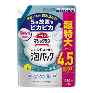 トイレマジックリン　こすらずスッキリ泡パック　サボン＆シトラスの香り　つめかえ用　１０８０ｍｌ