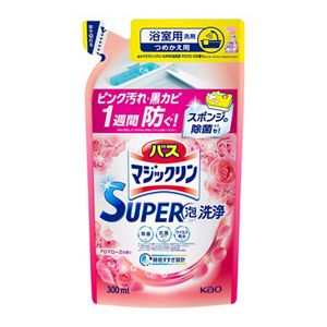 バスマジックリン　ＳＵＰＥＲ泡洗浄　アロマローズの香り　つめかえ用　３００ｍｌ