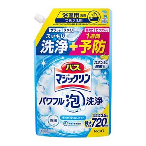 バスマジックリン　パワフル泡洗浄　香りが残らないタイプ　つめかえ用　７２０ｍｌ