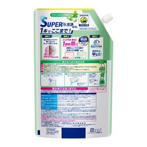 バスマジックリン　ＳＵＰＥＲ泡洗浄　グリーンハーブの香り　つめかえ用　８００ｍｌ