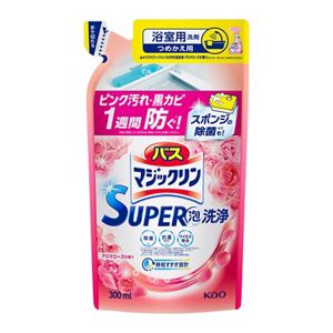 バスマジックリン　ＳＵＰＥＲ泡洗浄　アロマローズの香り　つめかえ用　３００ｍｌ