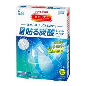 めぐりズム　足に貼る炭酸ジェルパック　６枚入