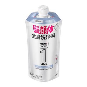 メンズビオレONE　オールインワン全身洗浄料　清潔感のあるフルーティーサボンの香り　つめかえ用