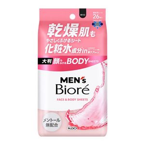 メンズビオレ　顔もふけるボディシート　肌ケアタイプ