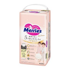 メリーズ　ファーストプレミアムパンツ　ビッグサイズ３２枚入り