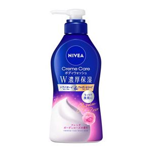 ニベア　クリームケアボディウォッシュ　Ｗ濃厚保湿　フレンチガーデンローズの香り　ポンプ