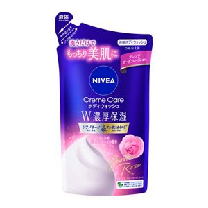 ニベア　クリームケアボディウォッシュ　Ｗ濃厚保湿　フレンチガーデンローズの香り　つめかえ用