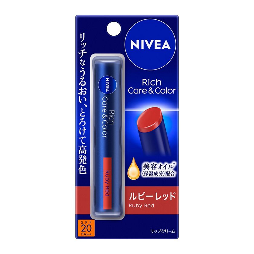 ニベア リッチケア＆カラーリップ ルビーレッド 2g | 花王公式通販 