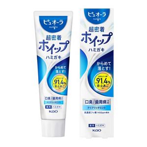 ピュオーラ　超密着ホイップハミガキ　クリアリッチミント　８５Ｇ