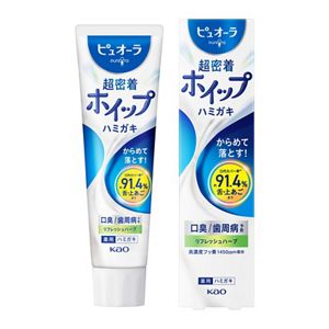 ピュオーラ　超密着ホイップハミガキ　リフレッシュハーブ　８５Ｇ