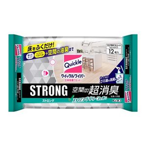 クイックルワイパー　立体吸着ウエットシート　ストロング　空間の超消臭　１２枚入