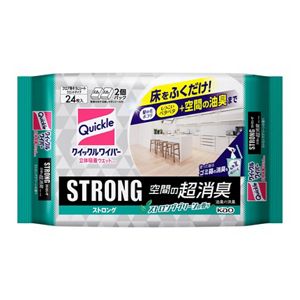 クイックルワイパー　立体吸着ウエットシート　ストロング　空間の超消臭　２４枚入