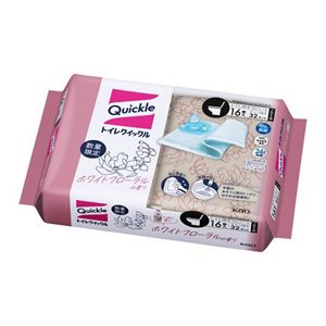 トイレクイックル　ホワイトフローラルの香り　つめかえ用１６枚入