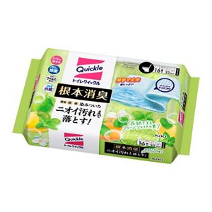 トイレクイックル　根本消臭　長続きするクリーンシトラスの香り　つめかえ用　１６枚