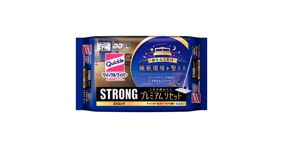 クイックルワイパー 立体吸着ウエットシート ストロング プレミアム 