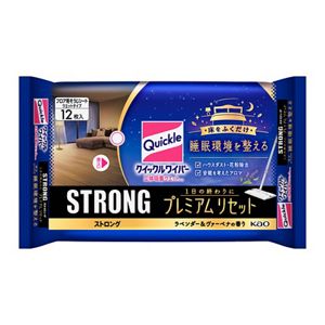 クイックルワイパー　立体吸着ウエットシート　ストロング　プレミアムリセット　１２枚入