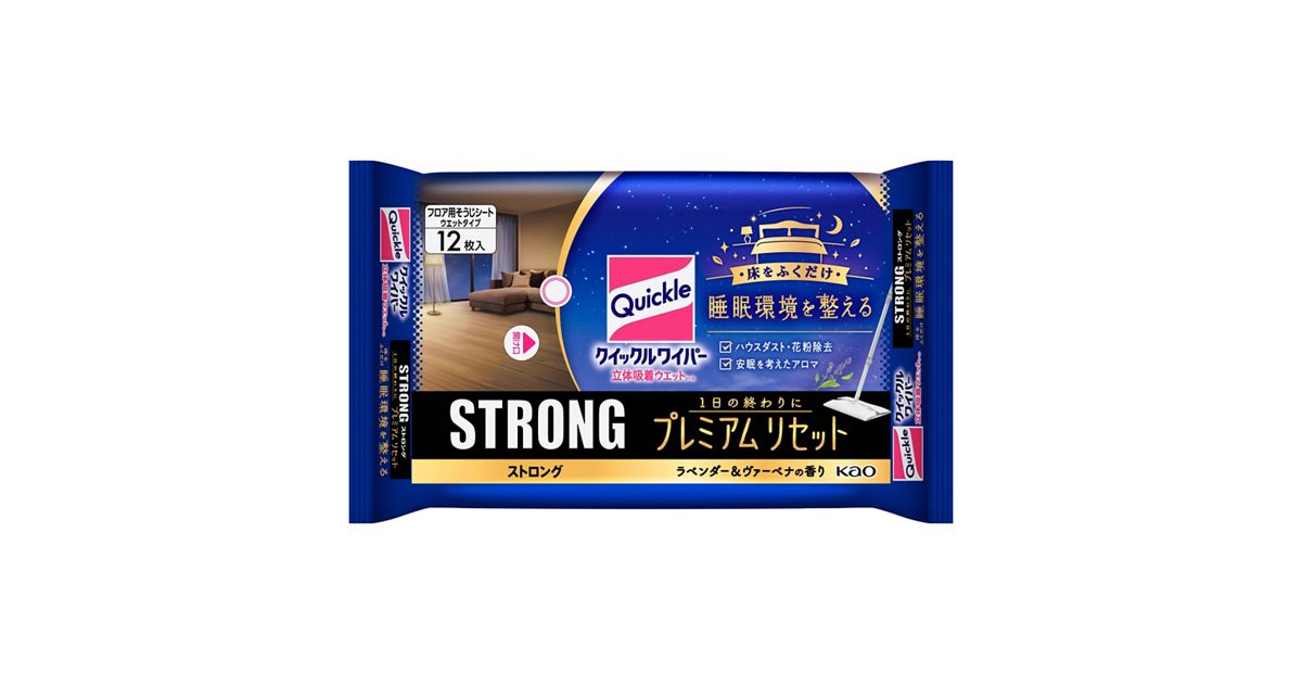 クイックルワイパー 立体吸着ウエットシート ストロング プレミアム 