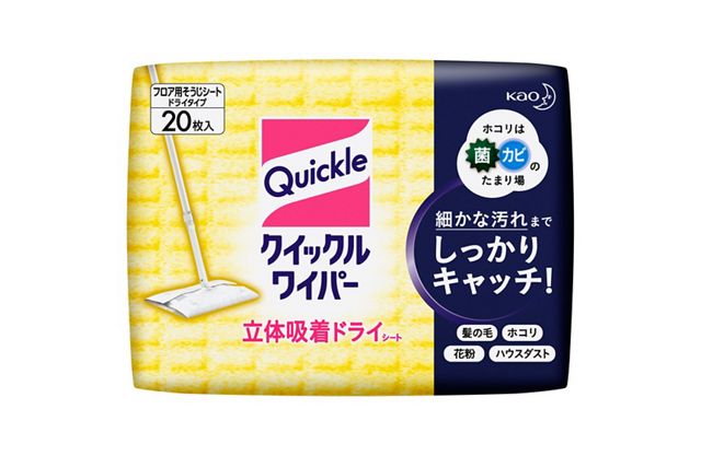 花王公式商品写真：クイックルワイパー ドライシート20枚入り