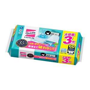 トイレクイックル　ミントの香り　つめかえ用　スーパージャンボパック　３０枚入