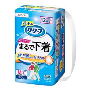 リリーフ　パンツタイプ　まるで下着 ２回分　Ｍ１２０枚【ケース販売】