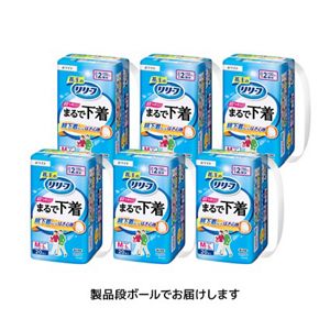 リリーフ　パンツタイプ　まるで下着 ２回分　Ｍ１２０枚【ケース販売】