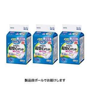 リリーフ　ズレずにピタッと超安心紙パンツ用パッド　２回分　１０８枚【ケース販売】