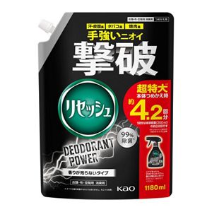 リセッシュ　デオドラントパワー　香りが残らないタイプ　つめかえ用　１１８０ｍｌ