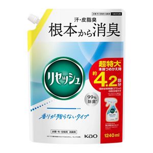 リセッシュ　香りが残らないタイプ　つめかえ用　１２４０ｍｌ