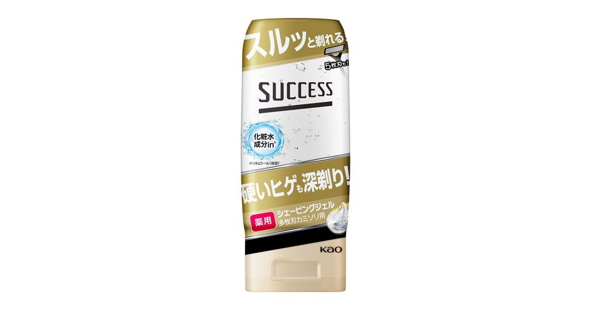 サクセス 薬用シェービングジェル 多枚刃カミソリ用 180g | 花王 