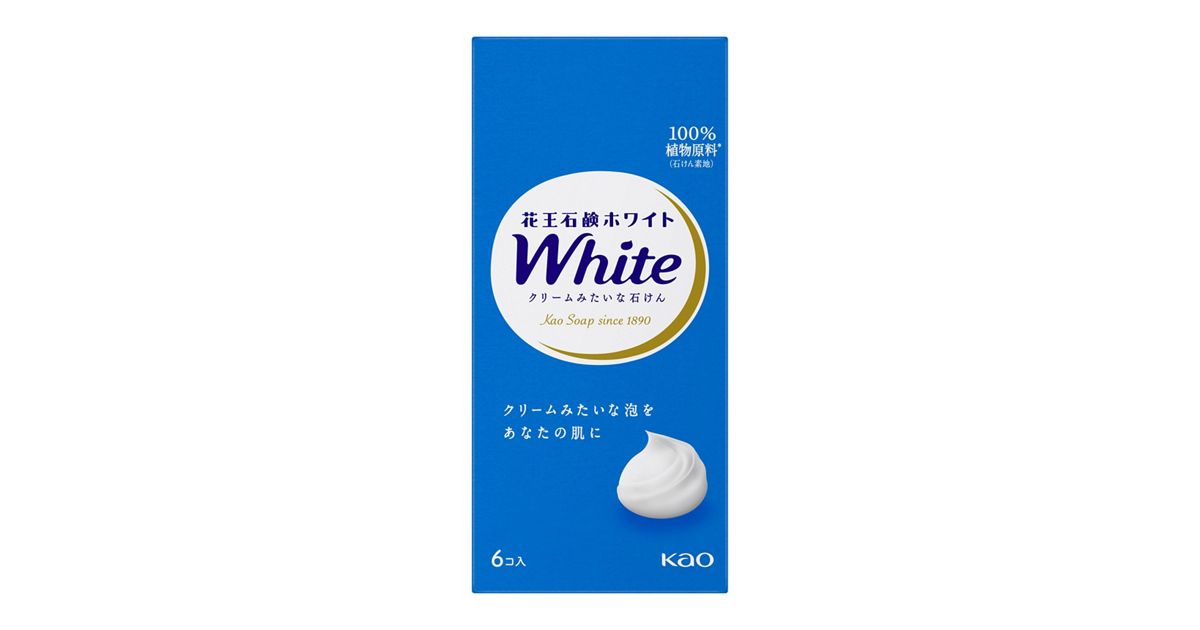 花王石鹸ホワイト 普通サイズ 6コ箱 | 花王公式通販 【My Kao Mall】