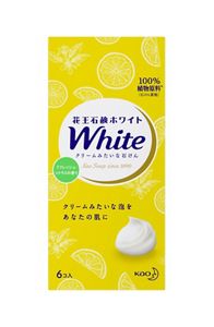 花王石鹸ホワイト リフレッシュ・シトラスの香り 普通サイズ ［6コ箱］